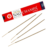 Golden Nag Champa : Encens Indien Vijayshree ~ Étui de 15 Grammes