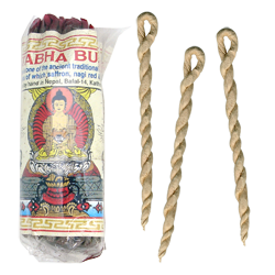 Amitabha Buddha : Cordelettes Népalaises “ Amitabha Buddha ” ~ Sachet de 50 Cordelettes