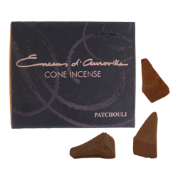 Patchouli : Encens Indien d' Auroville ( Maroma ) ~ Boîte de 10 Cônes