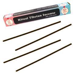 Ritual Tibetan Incense : Encens Tibétain ~ Étui de 25 Bâtonnets + 1 Porte-Encens