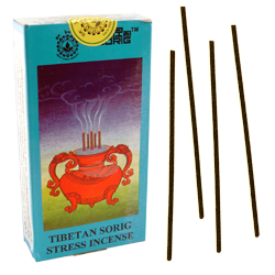 Tibetan Sorig Stress Incense : Encens Tibétain ~ Étui de 24 Bâtonnets