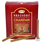 Dhoop Sticks “ Precious Chandan ” HEM ~ Boîte de 75 Grammes + 1 Porte-Encens Inclu