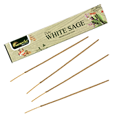 Sauge Blanche : Encens Indien Aromatika ~ Étui de 15 Grammes