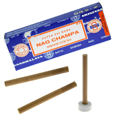Nag Champa : Encens Indien Satya ~ Boîte de 10 Dhoop Sticks