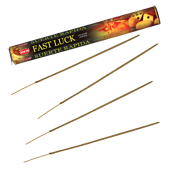 Fast Luck / Chance Rapide : Encens Indien HEM ~ Boîte de 20 Bâtonnets