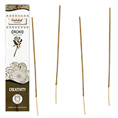 Orchidée (Créativité) : Encens 100% Naturel Masala Goloka ~ Étui de 15 Grammes