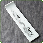Porte-Encens Gondole en Porcelaine ~ Dimensions : 21,50 x 5,50 cm