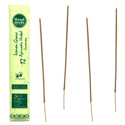 Anti-Moustique Naturel d'Auroville “ Lemongrass ” ~ Étui de 12 Bâtonnets