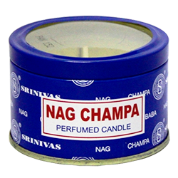 Nag Champa : Bougie Nag Champa ~ Diamètre : 7,50 cm
