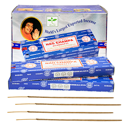 Nag Champa : Encens Indien Satya ~ Boîte de 1 Kg (4 x 250 Grammes)