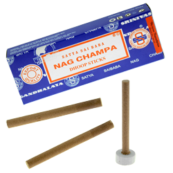 Nag Champa : Encens Indien Satya ~ Boîte de 10 Dhoop Sticks