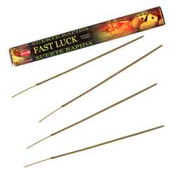 Fast Luck / Chance Rapide : Encens Indien HEM ~ Boîte de 20 Bâtonnets