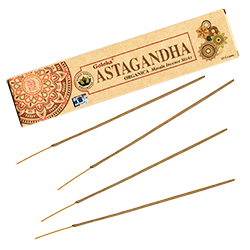 Organica Astagandha : Encens Indien Goloka ~ Boîte de 15 Grammes (14 Bâtonnets)