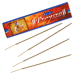 Prayers : Encens Indien Satya ~ Boîte de 20 Grammes (18 Bâtonnets)