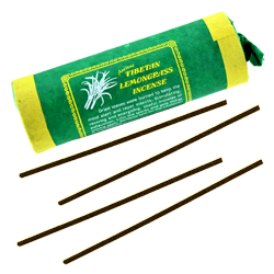 Lemongrass : Encens Tibétain à la Citronnelle ~ Étui de 30 Bâtonnets + 1 Porte-Encens