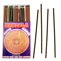 Mandala Tibetan Incense : Encens Tibétain ~ Étui de 60 Bâtonnets