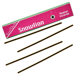 Snowlion : Encens Tibétain 100% Naturel ~ Étui de ±10 Mini Bâtonnets