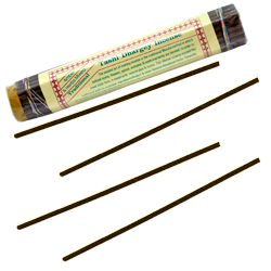 Tashi Dhargey Incense : Encens Tibétain ~ Fagot de ±52 Bâtonnets + 1 Porte-Encens