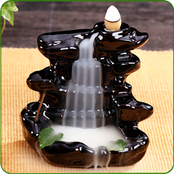 Fontaine à encens “ Cascade ” en céramique