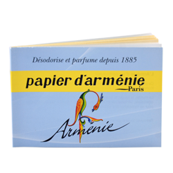 Papier d'Arménie (Carnet Bleu) : Papier d'Arménie Triple d'Auguste Ponsot ~ Carnet de 12 Feuilles