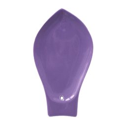 Porte-Encens Céramique “ Pétale de Lotus Violet ” ~ Longueur : 12,30 cm - Largeur : 7,10 cm - Hauteur : 1,20 cm