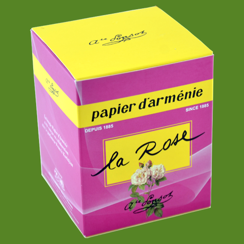 Papier d'armenie à la rose - Encens