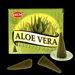 Aloé Vera : Encens Naturel Indien HEM ~ Boîte de 10 Cônes + 1 Porte-Encens