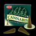 Cannabis : Encens Naturel Indien HEM ~ Boîte de 10 Cônes + 1 Porte-Encens