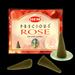 Rose Précieuse : Encens Naturel Indien HEM ~ Boîte de 10 Cônes + 1 Porte-Encens