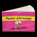 Papier d'Arménie à la Rose : Papier d'Arménie Triple d'Auguste Ponsot ~ Carnet de 12 Feuilles