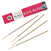 Golden Nag Red Rose : Encens Naturel Vijayshree à la Rose Rouge
