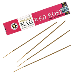 Golden Nag Red Rose : Encens Naturel Vijayshree à la Rose Rouge