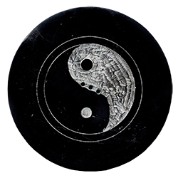 Porte-Encens '' Yin et Yang '' ~ Diamètre : 10.00 cm ; Hauteur : 1.00 cm