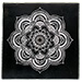 Porte-Encens '' Mandala '' ~ Largeur : 10.00 cm ; Profondeur : 10 cm ; Hauteur : 1.30 cm